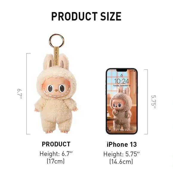 POP MART LABUBU The Monsters Exciting Macaron Plush Doll Dodgers Otani 17 w/box - Picture 5 of 5